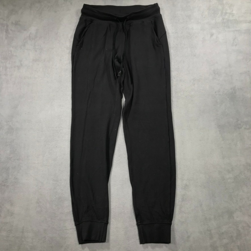 Lululemon Ready To Rulu Pant Womens 6 Black Jogger Sweatpants 30 Inseam W5BXOS